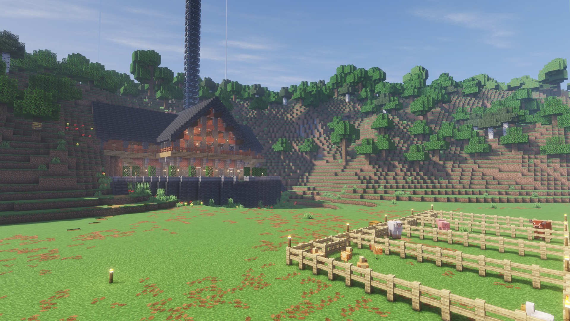 Screenshot of a build on Fortunecraft