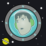 RocketManKian's profile picture (his head in a space ship window)